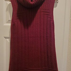Tahari Sleeveless Turtleneck Sweater M